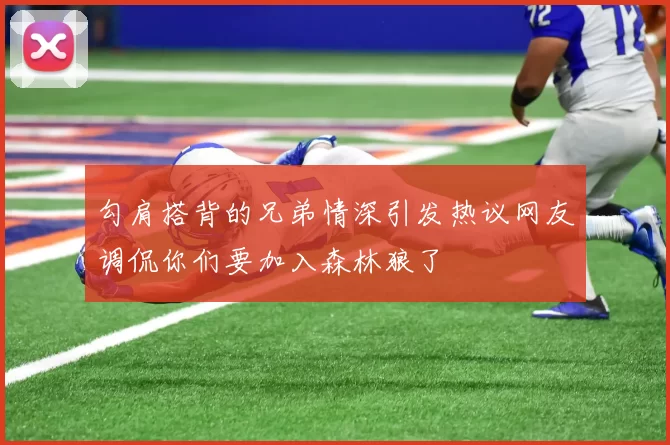 勾肩搭背的兄弟情深引发热议网友调侃你们要加入森林狼了